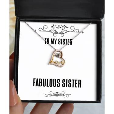 Imagem de Fabulous Sister Love Dancing Necklace Sarcasm Sister Gifts, para irmã mais velha