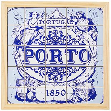 Imagem de Quadro Decorativo 32x32 Moldura Slim Pinus 160441154, Design Up, Colorido