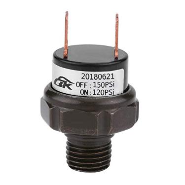Imagem de Interruptor de pressão, interruptor de pressão de ar, interruptor universal de controle de pressão de ar automático para carro 12 V (120-150 PSI)