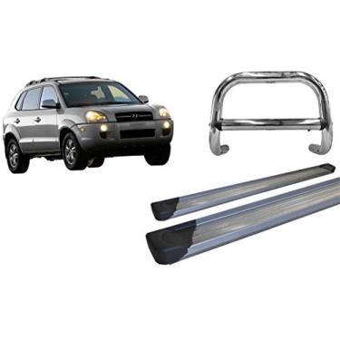 Imagem de Kit Quebra mato|Estribo PLATAFORMA GRAFITE Tucson até 2016