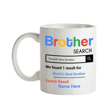 Imagem de Caneca personalizada Brother - Presentes personalizados para irmão - Caneca de café de 325 ml - Personalizada com o nome do seu irmão