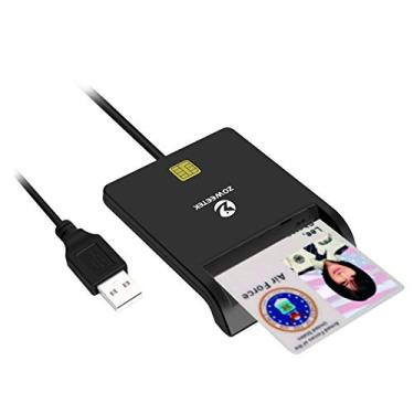 Imagem de Leitor de Smart Card Zoweetek DOD Military USB Common Access CAC, compatível com Windows, Mac OS 10.6-10.10 e Linux