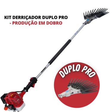 Imagem de Derriçadeira Para Café Kawashima KWD2600DL com e Motor de Alta Potência M-2600 á Gasolina Haste Longa 150cm + KIT Derriçador de Mãozinha Dupla Nakashi