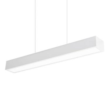 Imagem de Lustre Pendente Newline Sobrepor V 468 Led Bivolt Branco 3000K Luz Amarela