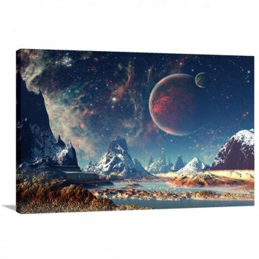 Imagem de Quadro decorativo Artístico Ficção Científica - Tela em Teci