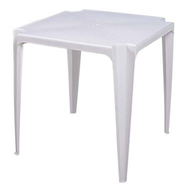 Imagem de Mesa de Plástico Bela Vista Branca Mor