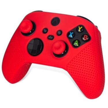 Imagem de Capa Case Silicone Protetor Para Controle Xbox One Xbox Series + 2 Gri
