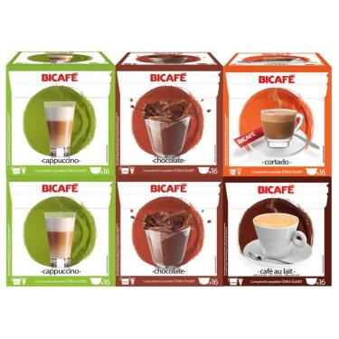 Imagem de Kit 96 Cápsulas Para Dolce Gusto Cápsula Bebida Bicafé