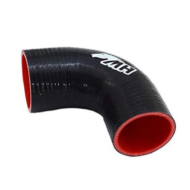 Imagem de Mangote em Silicone Redutor Curva 90° graus 3" para 2-3/4" polegadas (76mm para 70mm) x 125mm - Preto