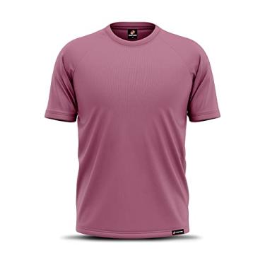 Imagem de Camiseta Manga Curta Plus Size Adstore Rosa Masculina Térmica UV Segunda Pele Compressão (G3)