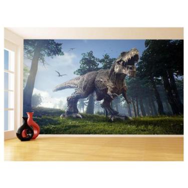 Imagem de Papel De Parede 3D Animais Dinossauro Jurassic 3,5M Anm433 - Você Deco