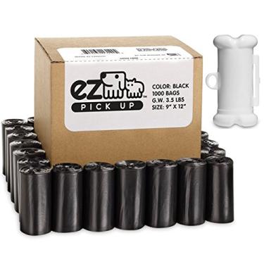 Imagem de EZ 1000 sacos de lixo para animais de estimação com dispensador de sacos para coleta de cães