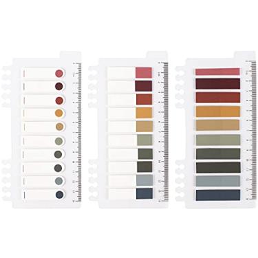 Imagem de YUNA - Conjunto de notas adesivas Morandi 30 cores macaron adesivos para anotações, abas para índice - 200 peças/pacote, 3 pacotes (cinza)