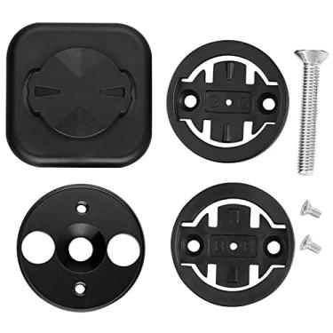 Imagem de Tingpai Suporte do computador da bicicleta caule tampa superior cronômetro adaptador de suporte de montagem pa o telefone móvel pa pa bryton