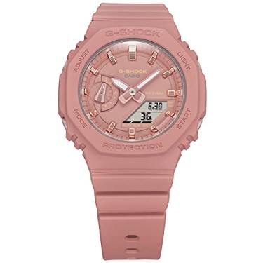 Imagem de Casio Relógio feminino G-Shock, mostrador Ana-Digi, mostrador rosa, núcleo de carbono GMA-S2100-4A, pulseira, Protetor de núcleo de carbono rosa, alça