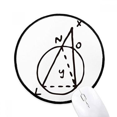 Imagem de DIYthinker Tapete de mouse trigonométrico matemática ilustração vetorial desktop escritório tapete redondo para computador