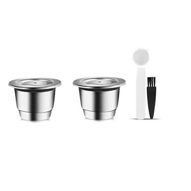 Imagem de Kit 2 Cápsulas Inox Reutilizáveis Nespresso + Acessórios