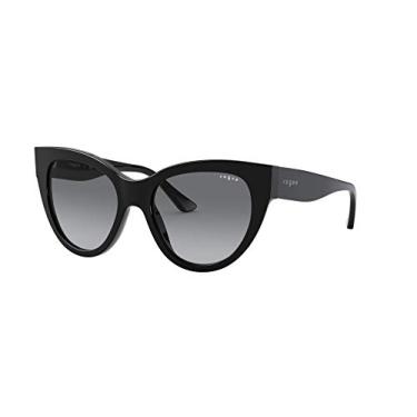 Imagem de Vogue W44/11 52 - Preto/Cinza Degradê - Sunglasses - Olho de Gato - Feminino - Adulto