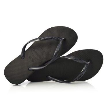 Imagem de Chinelo Feminino Havaianas Slim Preto 4000030 Ad