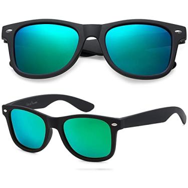 Imagem de PolarSpex Óculos de sol infantis polarizados para meninas e meninos - Óculos de sol infantis legais com armação inquebrável - Pete, o gato, Preto emborrachado | criptonita polarizada, Children