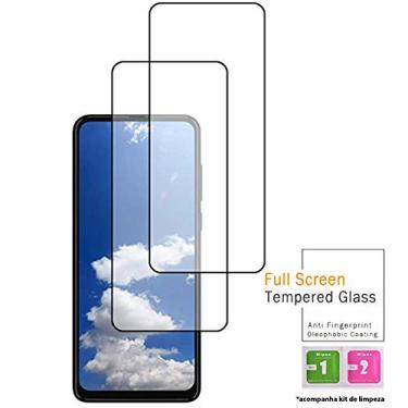 Imagem de Kit 2x Películas Vidro 3D Compatível com Motorola One Action Vision Hyper Marco + Kit Aplicação (Moto One Action)