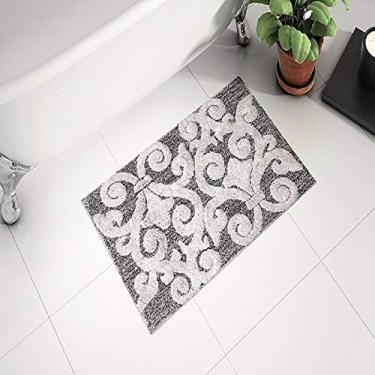 Imagem de Tapete Medalhão Cinza - 50cm x 80cm