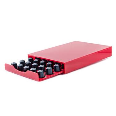 Imagem de Porta Cápsula Acrílico de Gaveta - Compatível com Cápsulas Nespresso® - Vermelho - 35 un.