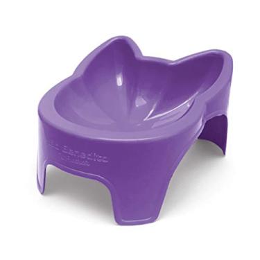Imagem de Comedouro Alto de Plástico para Gatos São Benedito Pet Lilás 240ml