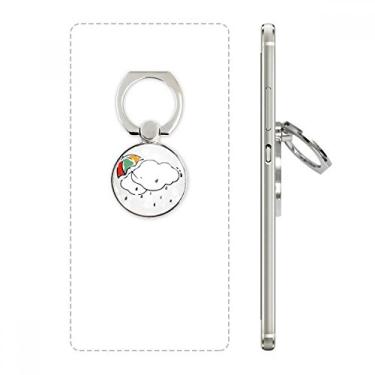 Imagem de Suporte de argola ajustável com estampa de ilustração em nuvem para guarda-chuva
