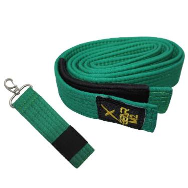 Imagem de Faixa Verde Jiu Jitsu ponta Preta - Xgear + Chaveiro Verde-Unissex