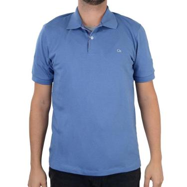 Imagem de Camisa Polo Masculina Ogochi Essencial Slim Azul - 007490-Masculino