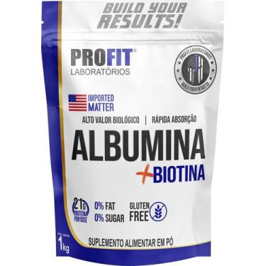 Imagem de Albumina + Biotina 1Kg Refil Natural - Profit - Melhor Que Naturovos