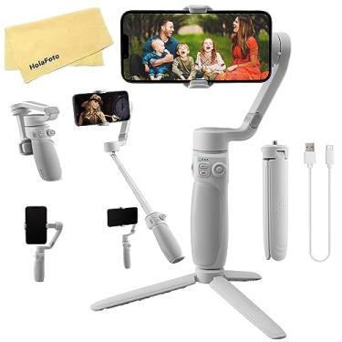 Imagem de Zhiyun Smooth Q4 estabilizador de cardan para smartphone, cardan de 3 eixos para celular Android iPhone, haste de extensão embutida, portátil e dobrável, estabilizador de vlogging MoreShot
