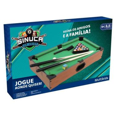 Brinquedo Jogo Mini Bilhar Sinuca Infantil + 2 Tacos Braskit em Promoção na  Americanas