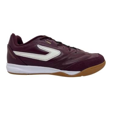 Imagem de Chuteira Tênis Futsal Topper Maestro Pro Iv Masculino - Vinho E Dourado (41)