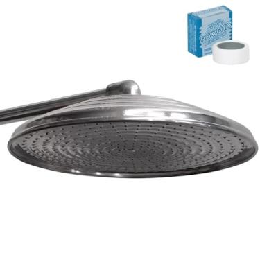 Imagem de Ducha Cascata Chuveiro Piscina Chuveirão Alumínio 12 Pol