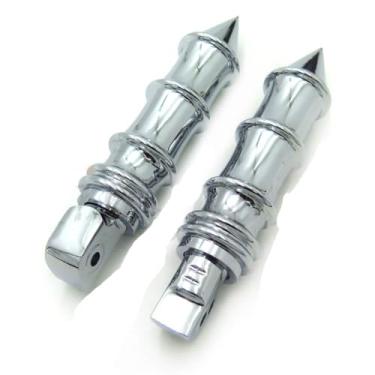 Imagem de NBX- (MT096+PA003) Substituição de Apoio para Pés Spike Bamboo para Compatível com Yamaha V-Star 1000 650 Royal Star V-Max Virago Stryker /