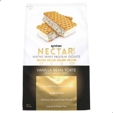 Imagem de WHEY PROTEIN ISOLATE NATIVE NECTAR SWEETS 907G 2LBS SYNTRAX Vanilla Bean Torte 