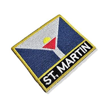 Imagem de BE0222N-001 Bandeira De São Martinho Patch Bordado 7,5×6,3cm (D) Matriz Para Bordar)