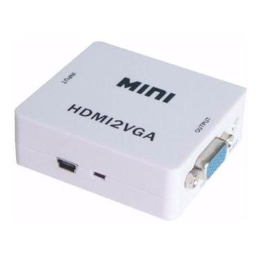 Imagem de Mini Adaptador Conversor Hdmi Vga Transmite Áudio E Vídeo
