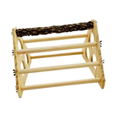 Imagem de IEUDNS Pintinho poleiro poleiro de frango playstand treinamento galinheiro e chocadeira suporte de madeira de frango