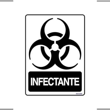 Imagem de Adesivo De Sinalização Lixo Infectante 15x20 Ekomunike - S-244 F9e