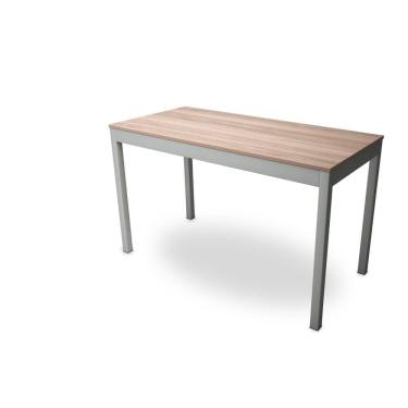 Imagem de Mesa de Jantar 125x75x60cm San Paulo Estanho/ MDF Nogál Malaga
