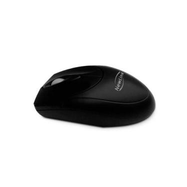 Imagem de Mouse Fit Mini Usb 1000Dpi Standard Mo304c Cabo 1,2M Preto - Newlink