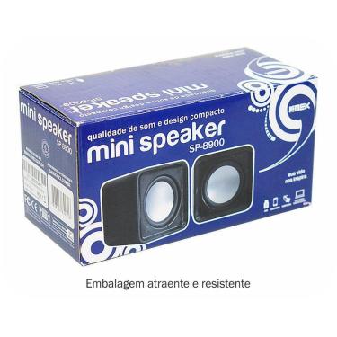 Imagem de Caixa de Som Mini Speaker USB SP-8900 K-mex Preta