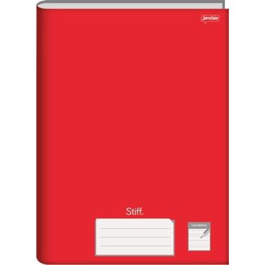 Imagem de CADERNO BROCHURA UNIV CD CALIGRAFIA VERMELHO 96FLS STIFF FSC - JANDAIA - 74969-77