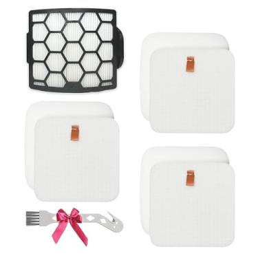 Imagem de ADDFRESH Filtros LA702, LA700, LA405 compatíveis com Shark LA702, LA700 Rotator Lift-Away ADV DuoClean PowerFins Vertical Vacuum - 1 filtro HEPA pós-motor + 3 filtros de espuma e feltro