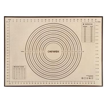 Imagem de CHEFMADE Tapete de silicone para assar, 71 cm x 50 cm, extra grosso, grande, antiaderente, com medida | Antiderrapante, reutilizável, de grau alimentício, flexível, seguro para lava-louças, fazer,