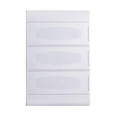 Imagem de Quadro Sobrepor Ouro Box 36 Módulos Din Porta Opaca Steck Branco 36 Módulos