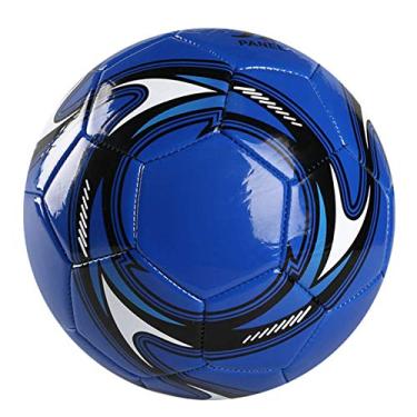 Imagem de Bolas de treinamento de futebol - Tamanho 5, máquina de jogos para uso interno e externo, futebol americano, adulto, ensino fundamental e médio, treinamento de competição, azul